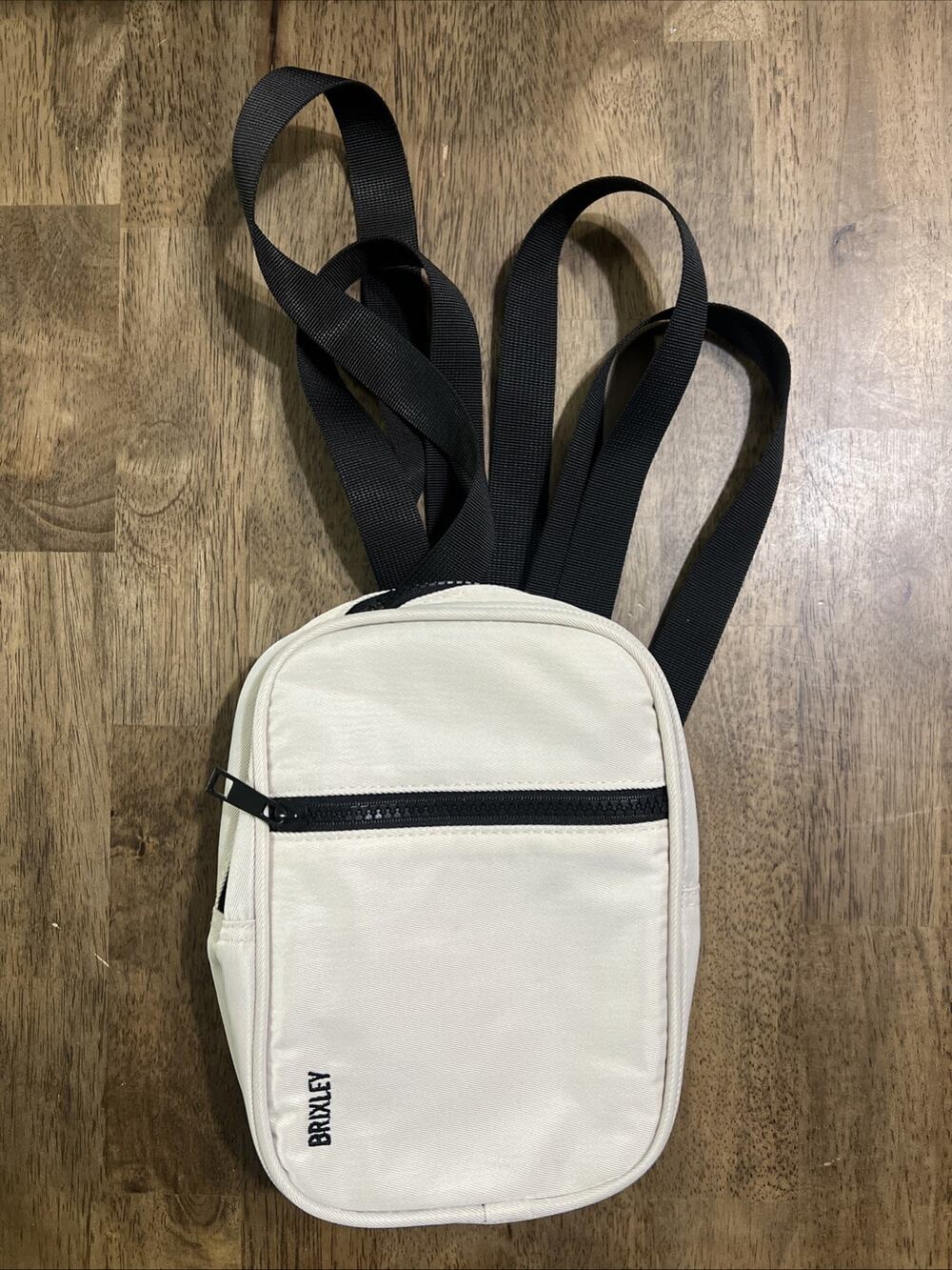 Brixley Tan/ Off White Multi Position Crossbody Bag Sling Purse for Women